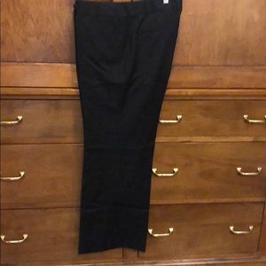 Wool tab front pant